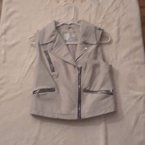 I am selling a white leather jacket